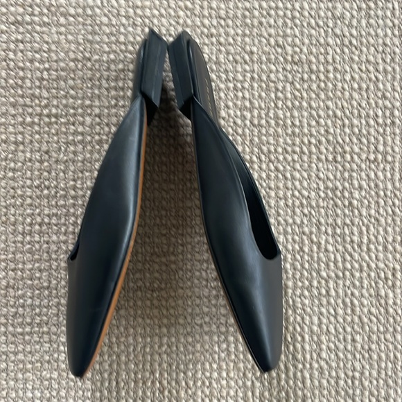 Frame leather black square toe mules size 38 - Picture 4 of 5